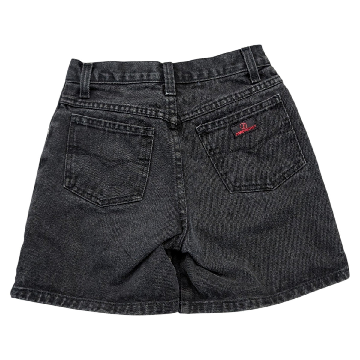 90s Youth Jordache High Waisted Black Jean Shorts