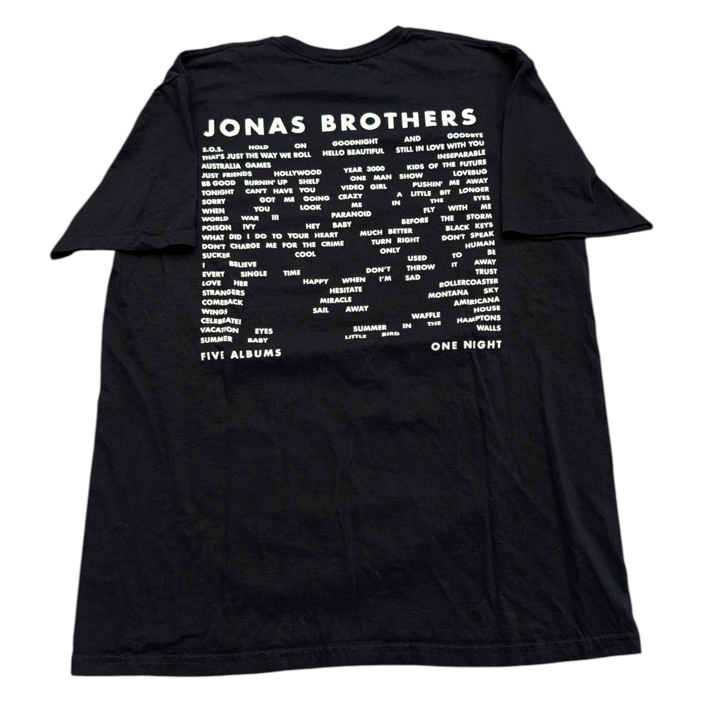 2023 Jonas Brothers Five Albums One Night world tour t shirt