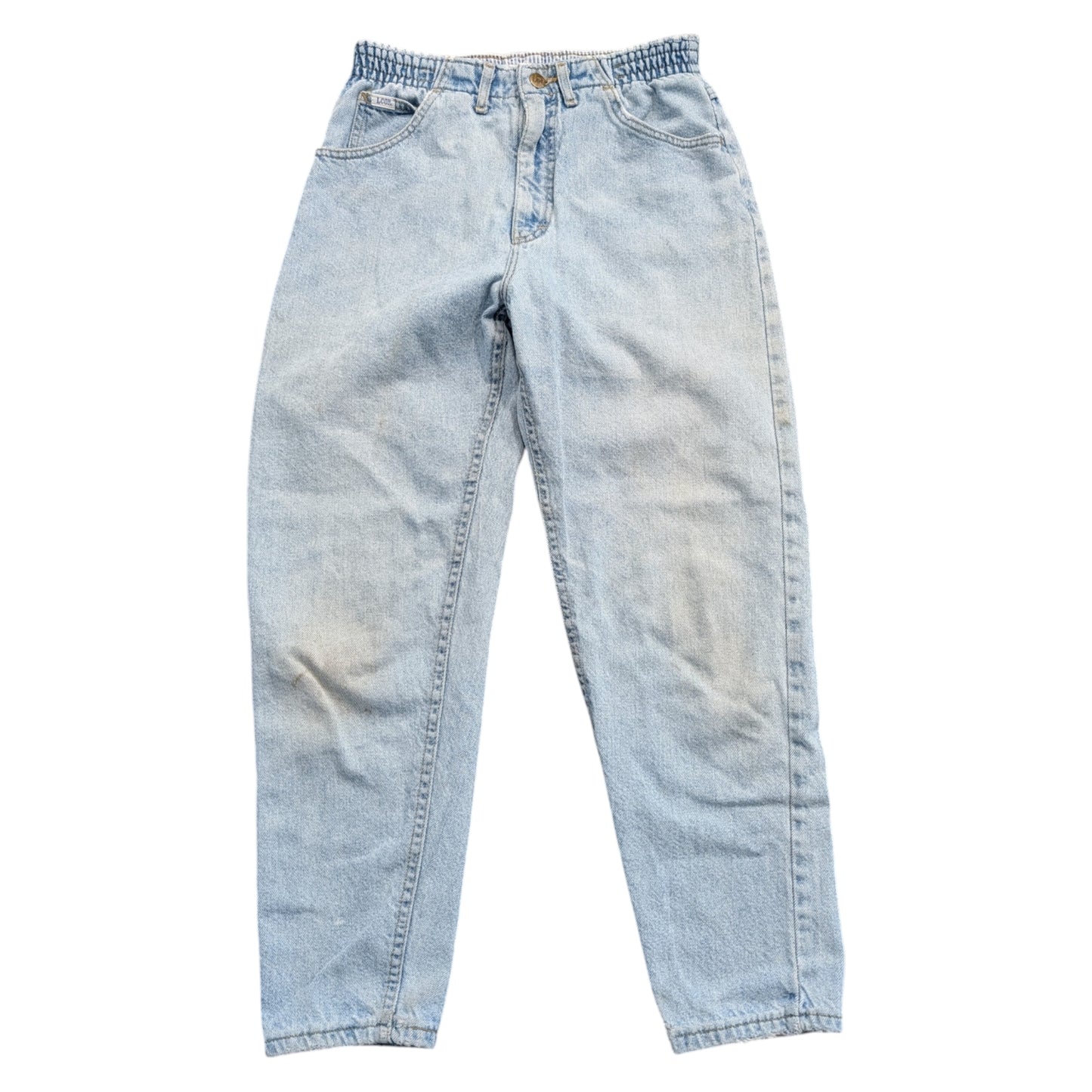 80s Women's Stone Washed High Waisted LCO Lee Jeans