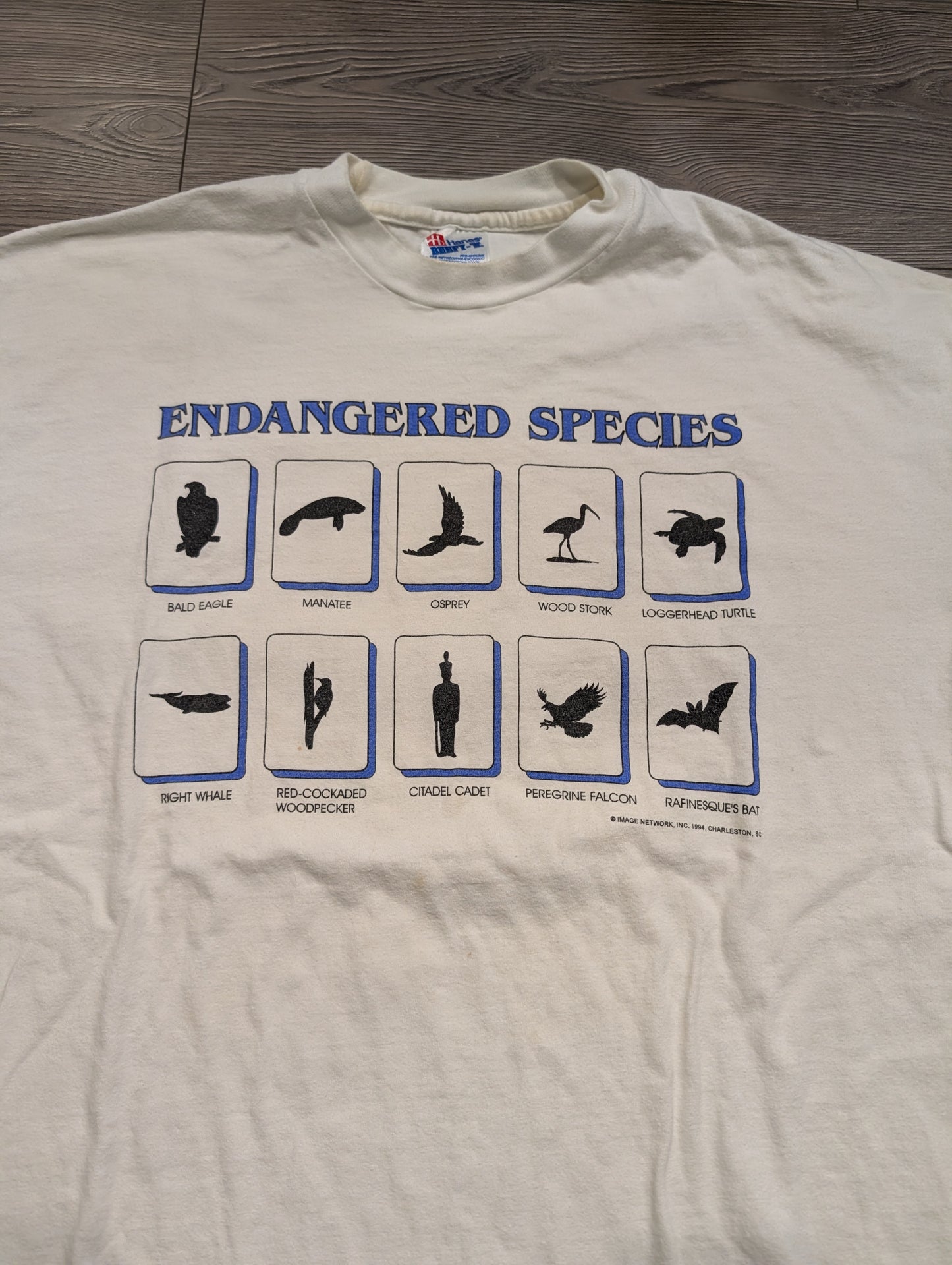 1994 Endangered Species Citadel Cadet Humor T shirt