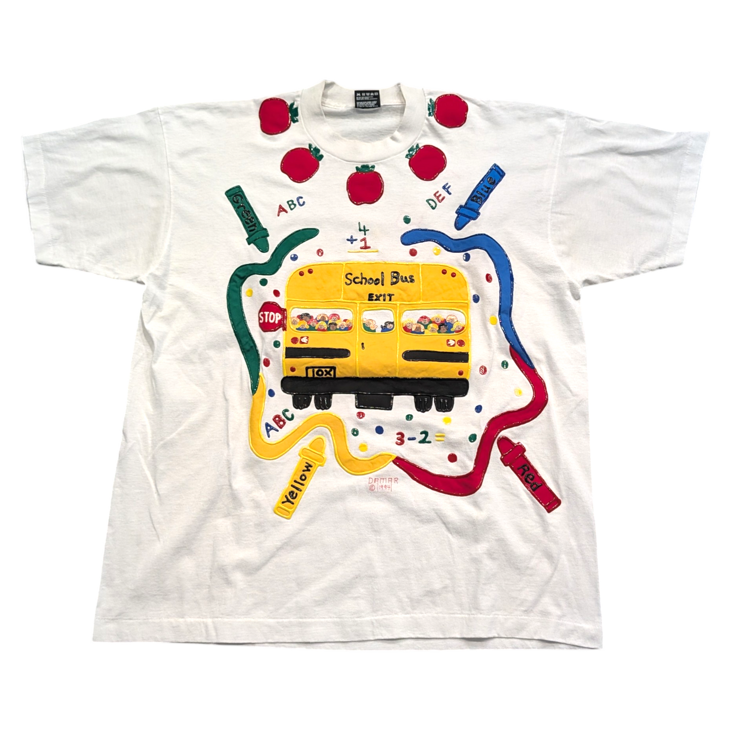 1994 Elementary School Art Themed Puffy Paint T shirt