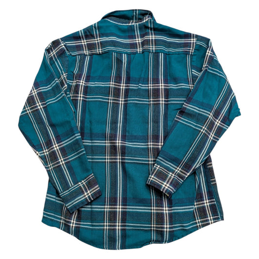 90s Plaid Long Sleeve Button up Shirt