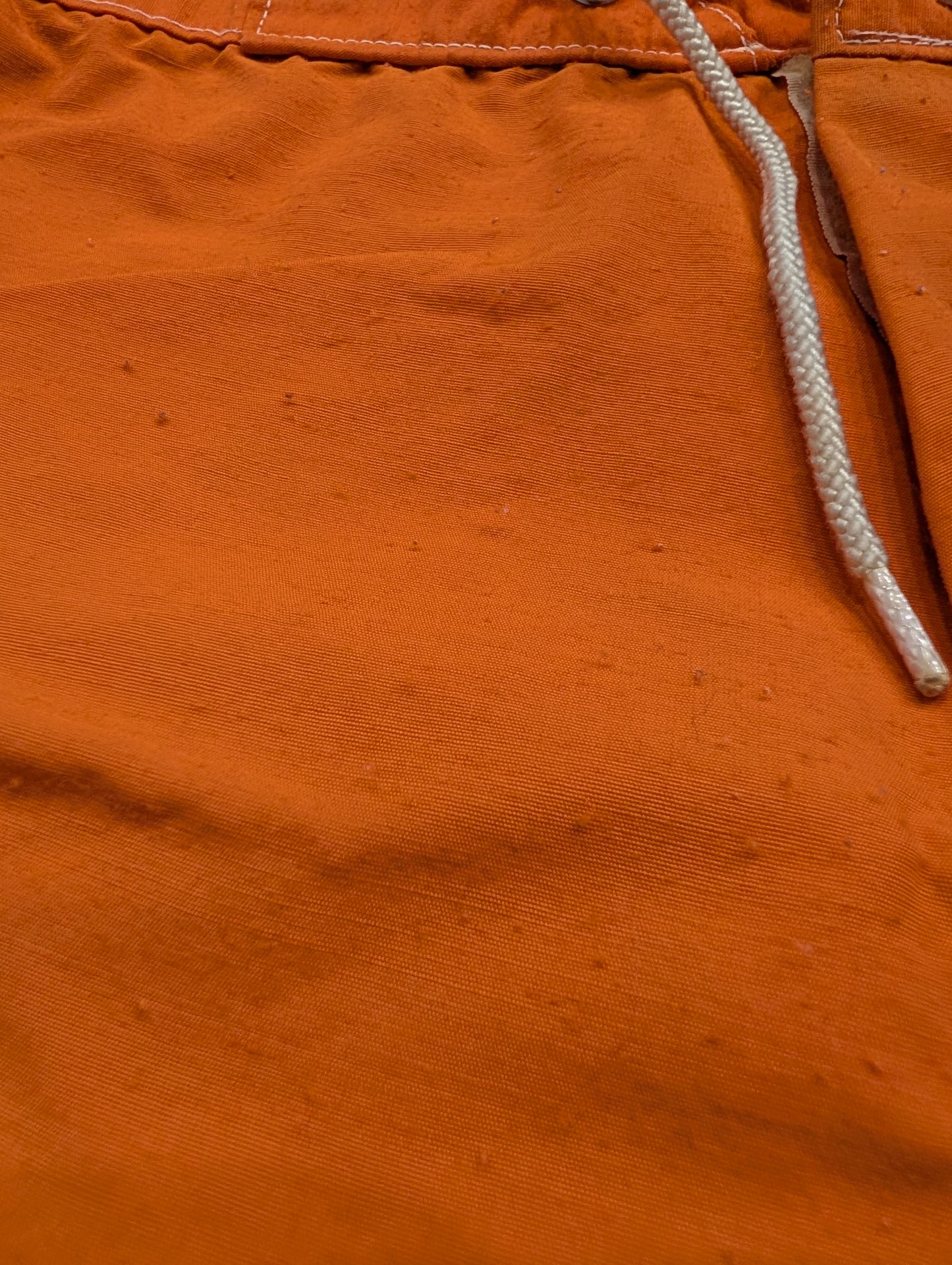 80's Orange Cargo Board Shorts