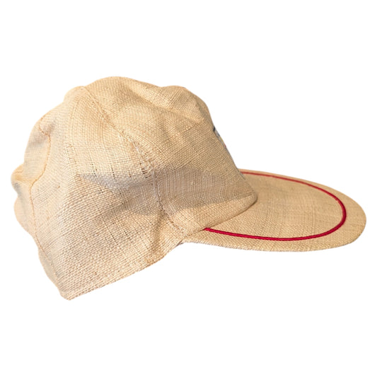80s/90s Philippines Straw Baseball Cap