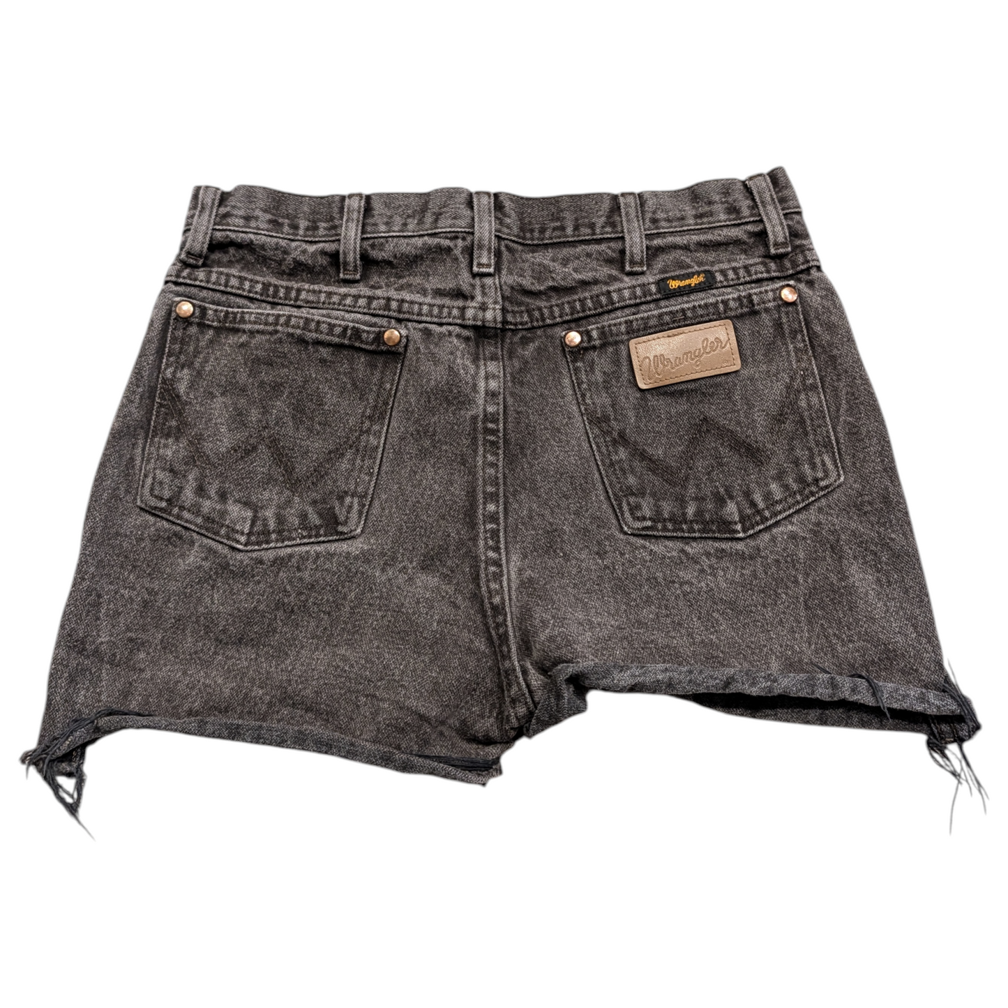 Women's Black Wrangler Denim Cut Off Shorts