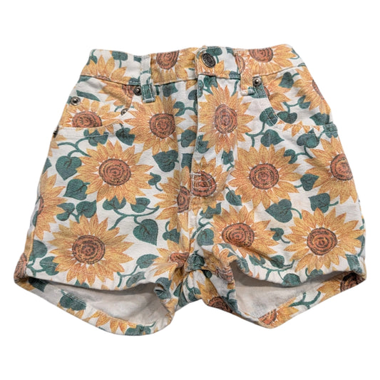 90s Youth Gap AOP Sunflower Denim Shorts