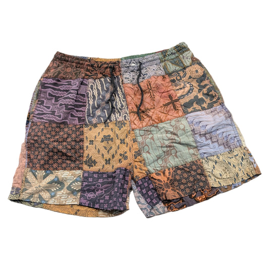 90's Hippy Patchwork Drawstring Shorts