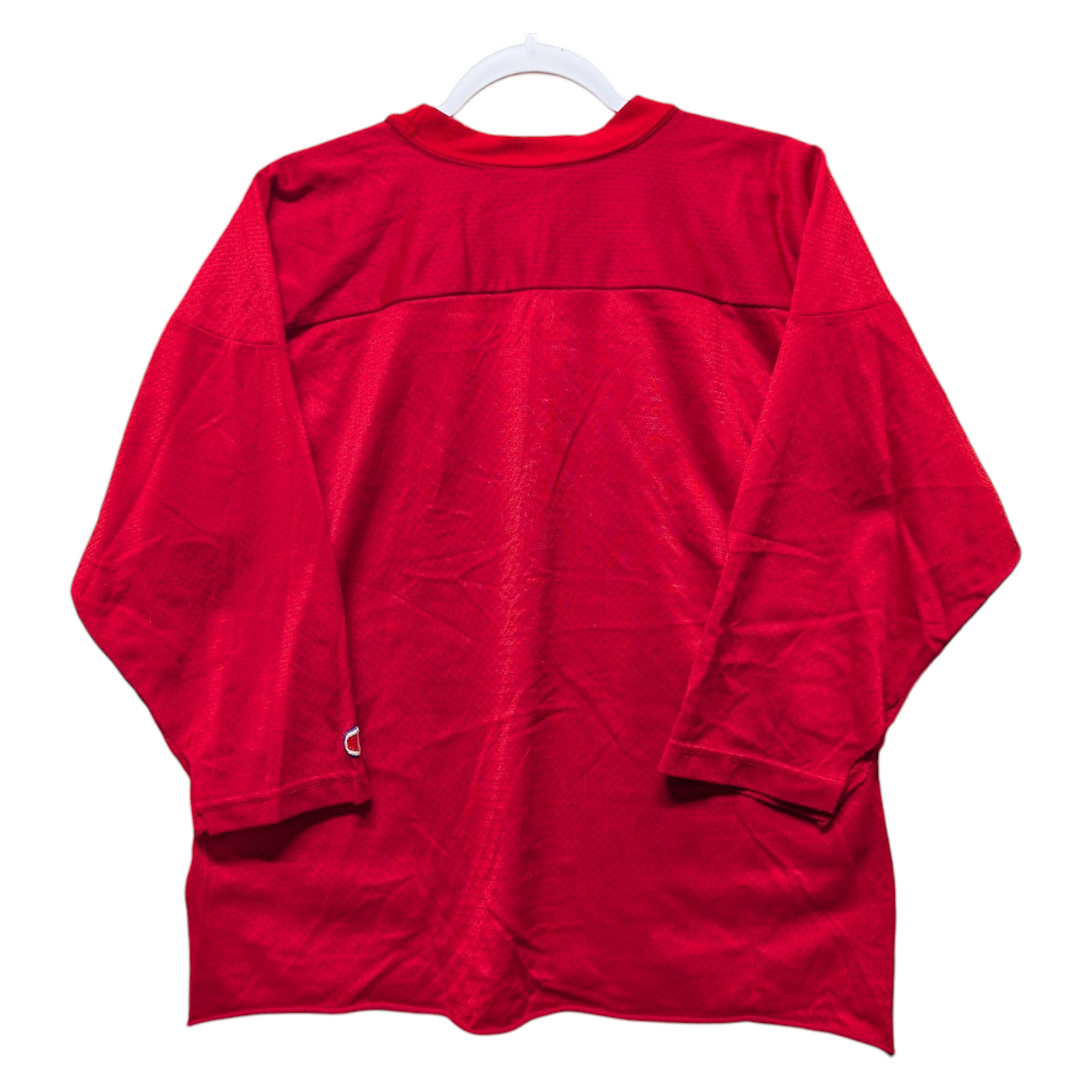 80s Champion Red Mesh Football Jersey