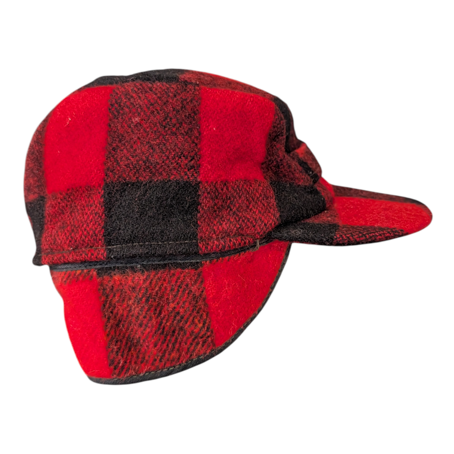 70's Buffalo plaid Trapper hat
