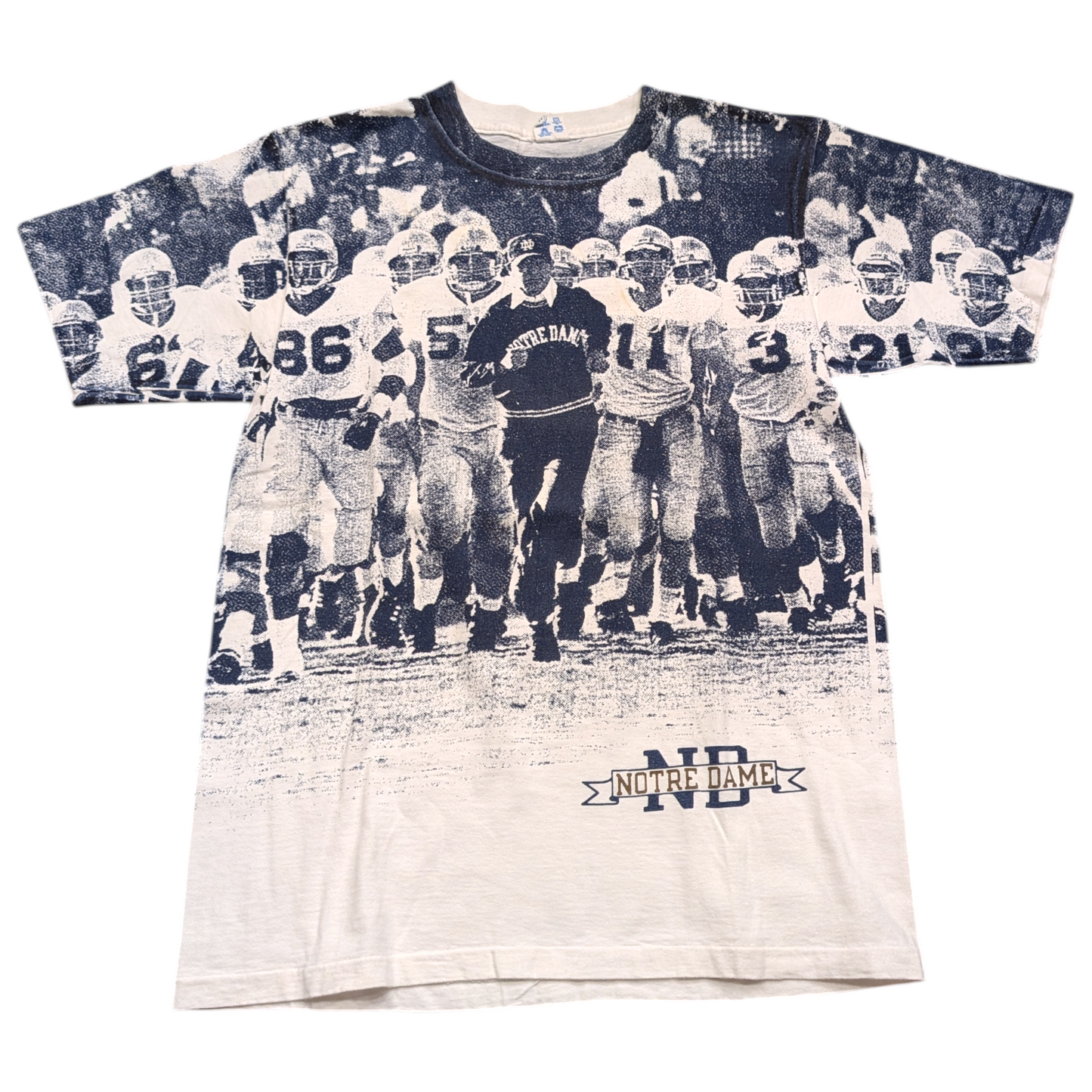 AOP 80's Notre Dame Football Champion T shirt