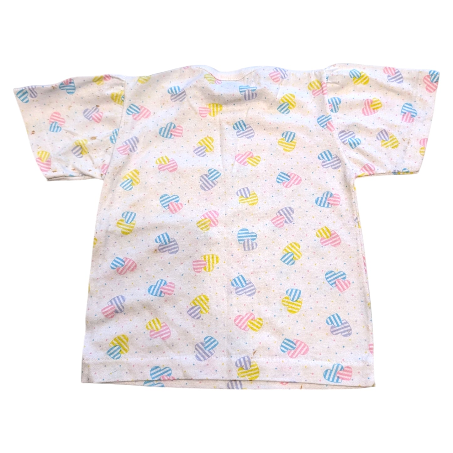 80s Youth AOP Pastel Colored Hearts T shirt