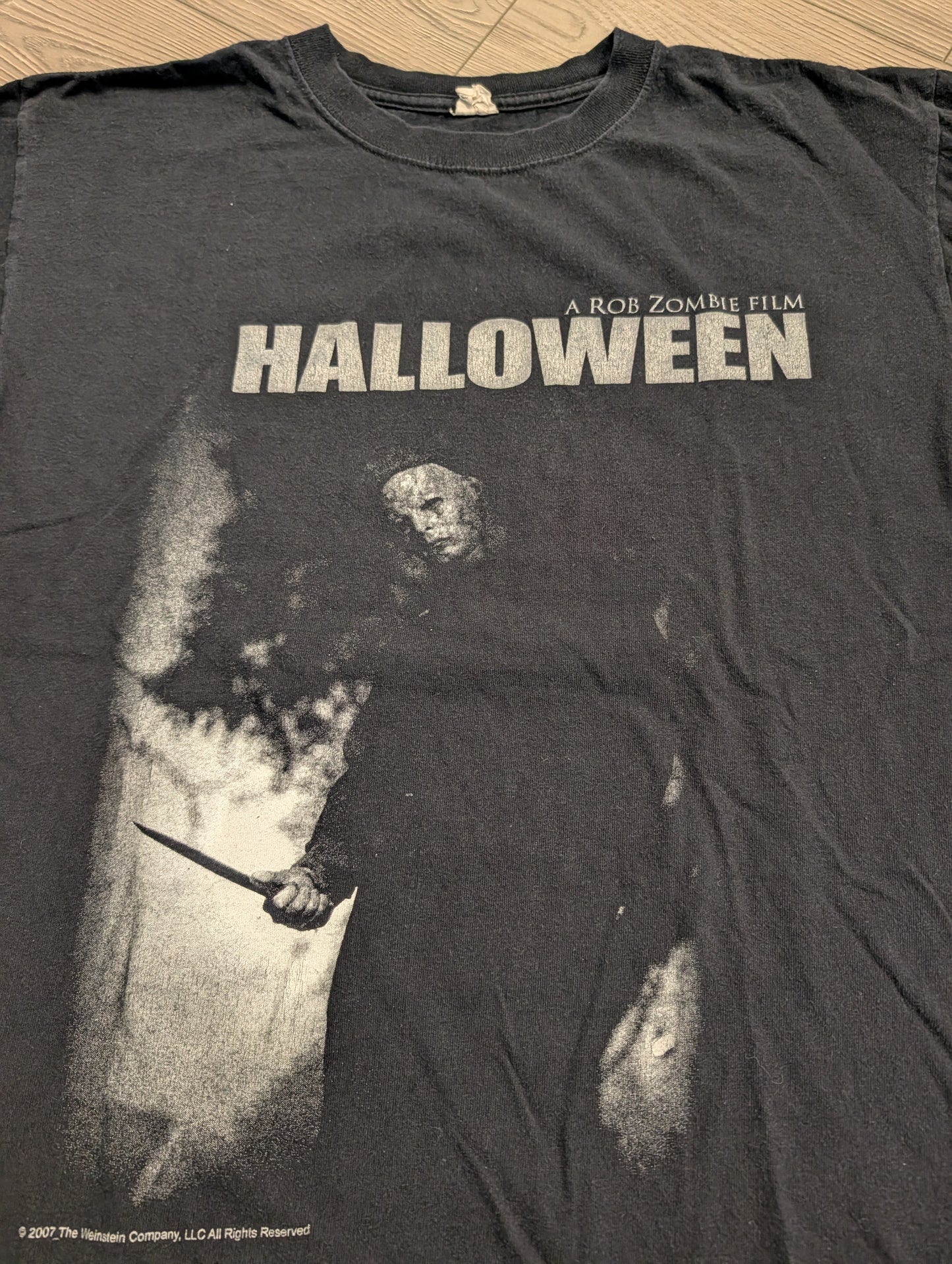 2007 Halloween the Movie Shirt Sleeve T Shirt