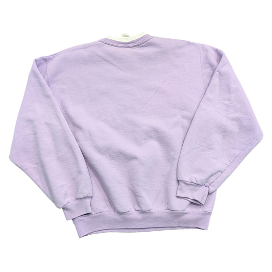 80s/90s Purple Cat Face Sweatshirt