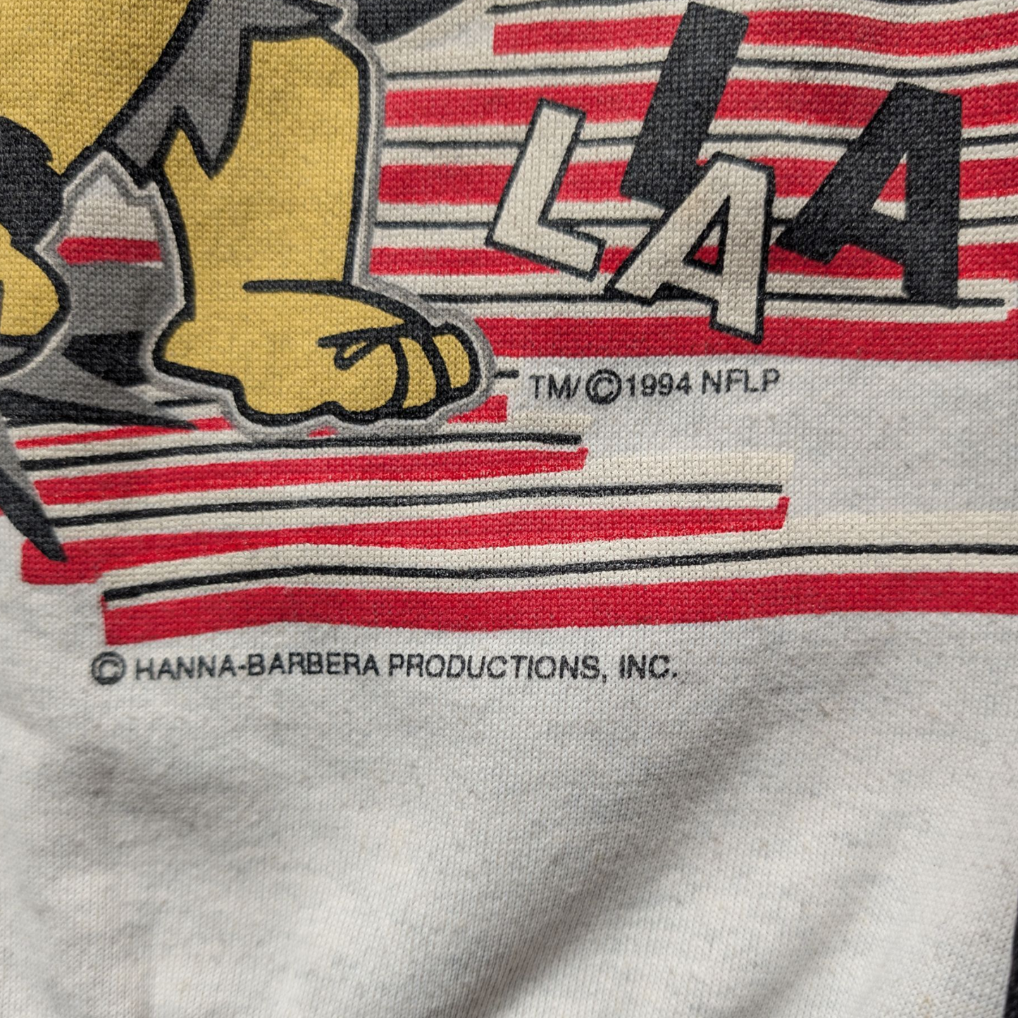 1994 LA Raiders Fred Flintstone Crewneck Sweatshirt