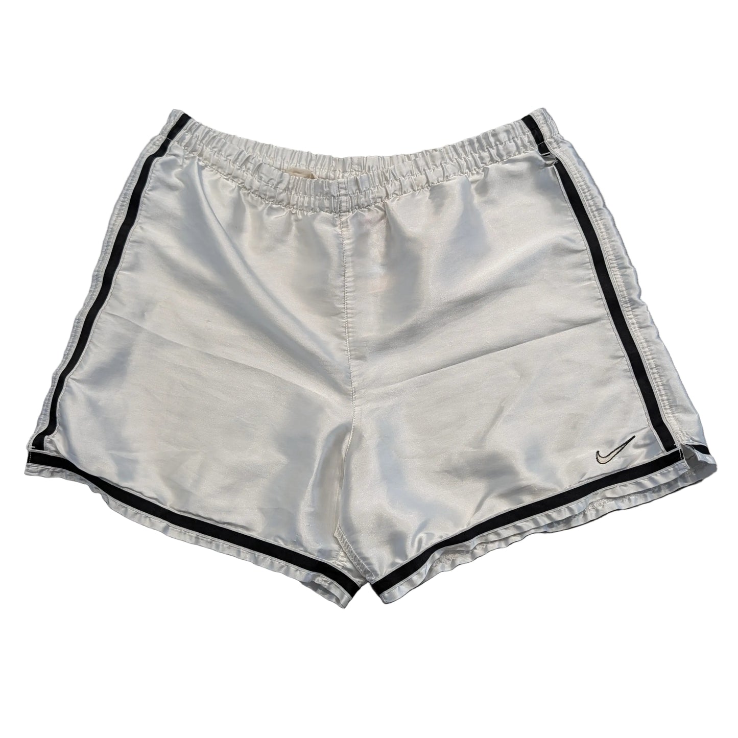 Y2K White Satin Nike Drawstring Shorts