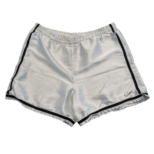 Y2K White Satin Nike Drawstring Shorts