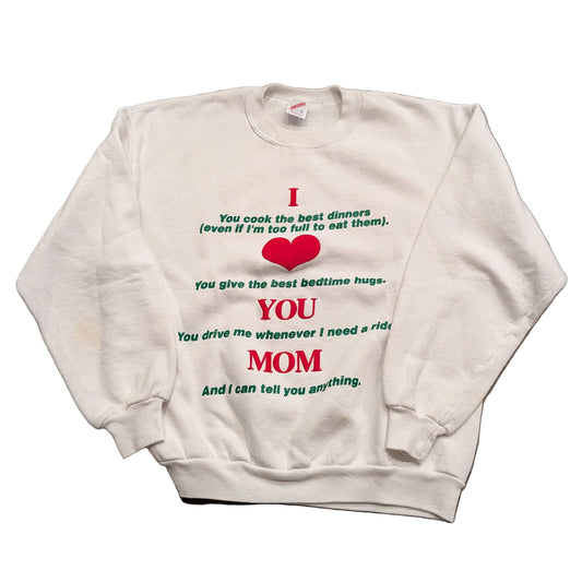 90's I Love You Mom Crewneck Sweatshirt
