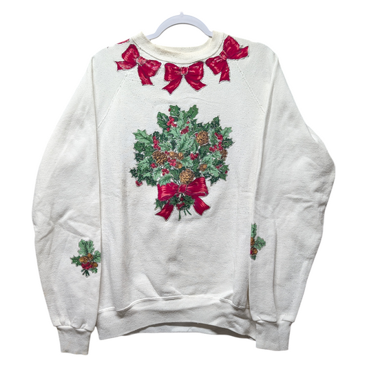 90s Handmade Christmas Crewneck Sweatshirt