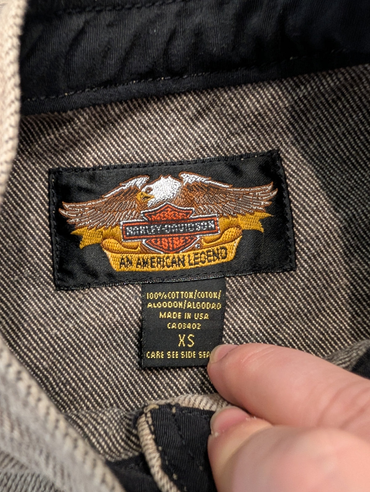 90s Harley-Davidson Denim Motorcycle Vest