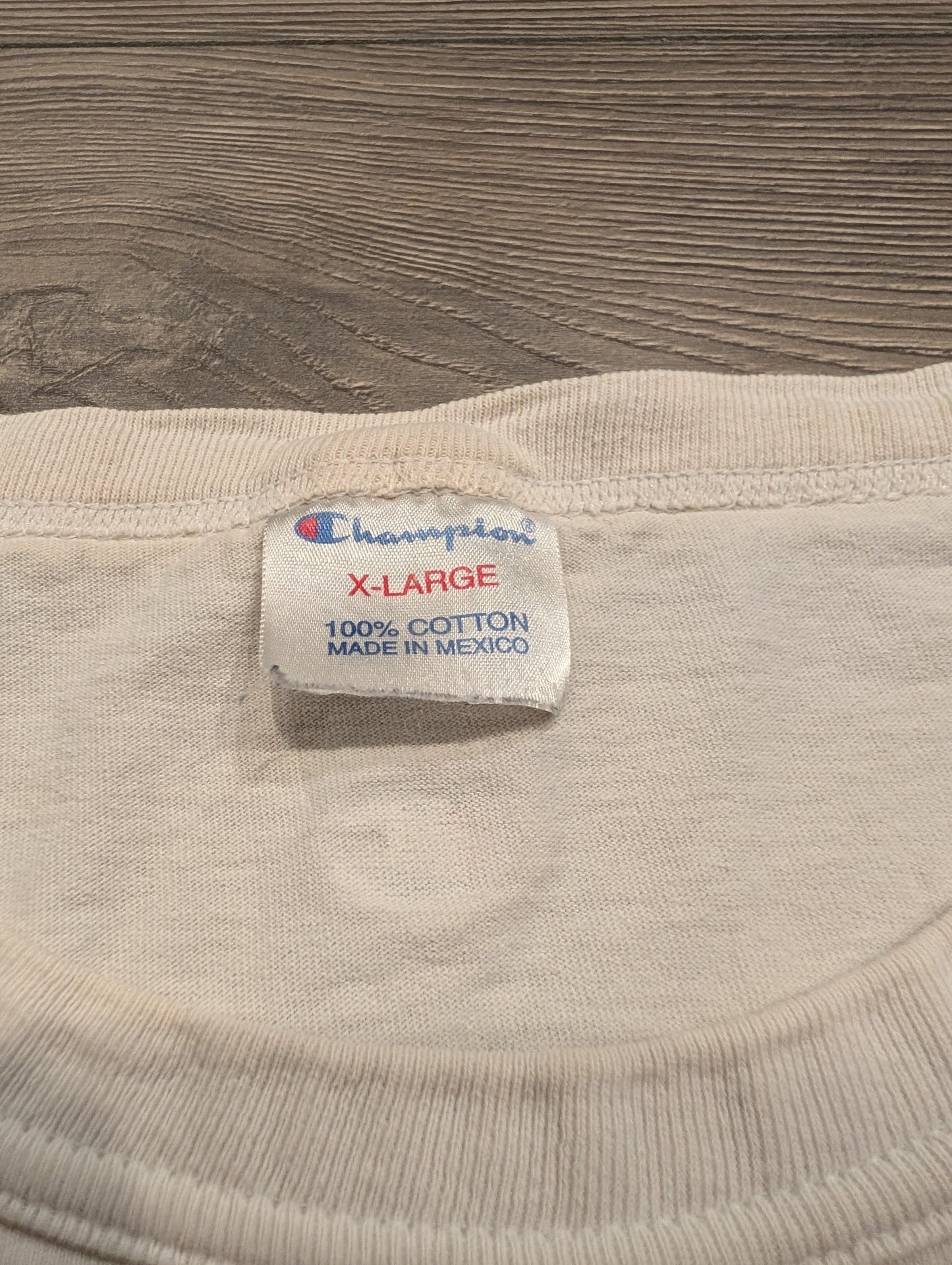 90's Champion Script Logo White Tank Top