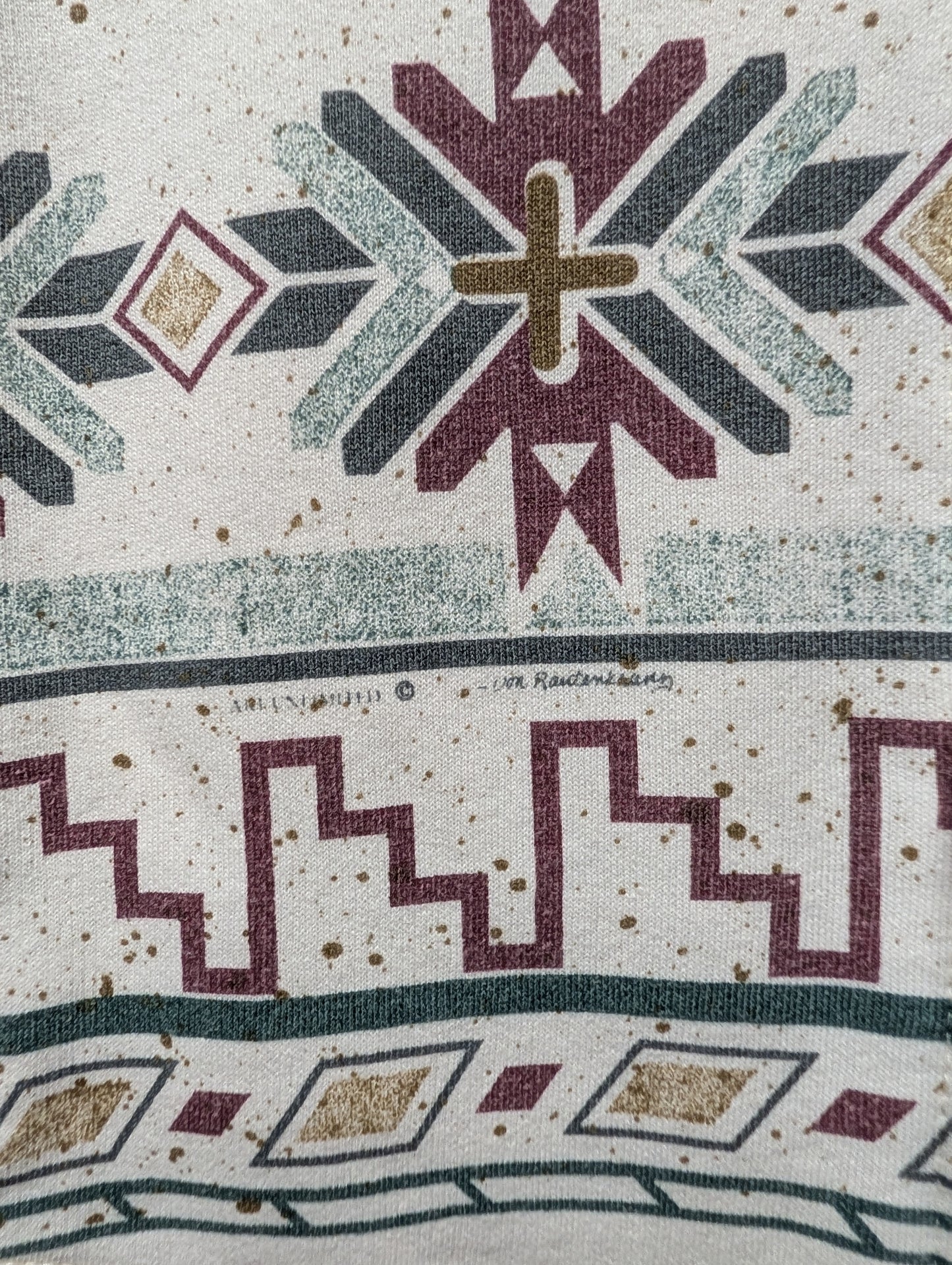 90s Winter Snowflake Granny Cardigan Sweater