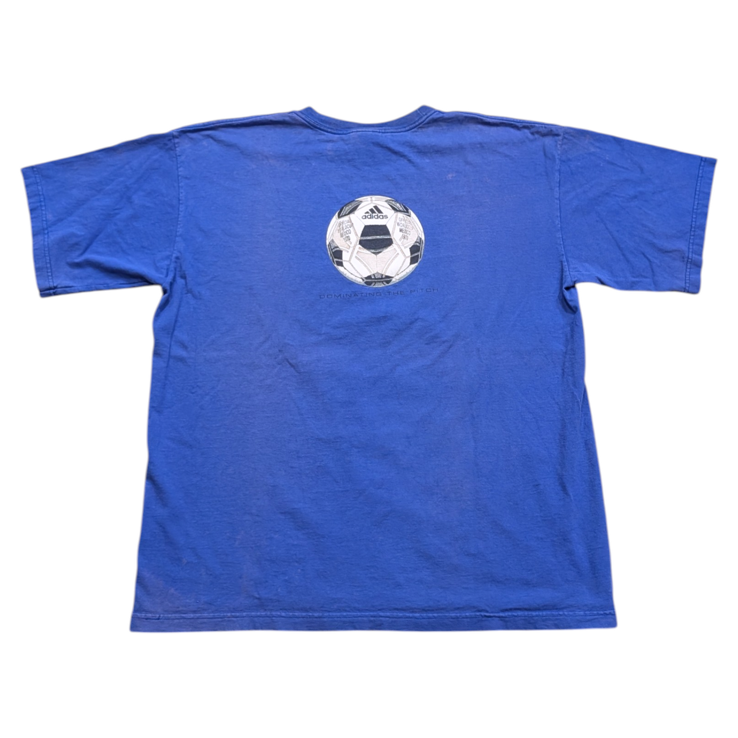 '90s/Y2K Adidas World Cup Mexico 1970 Dominating the Pitch T shirt