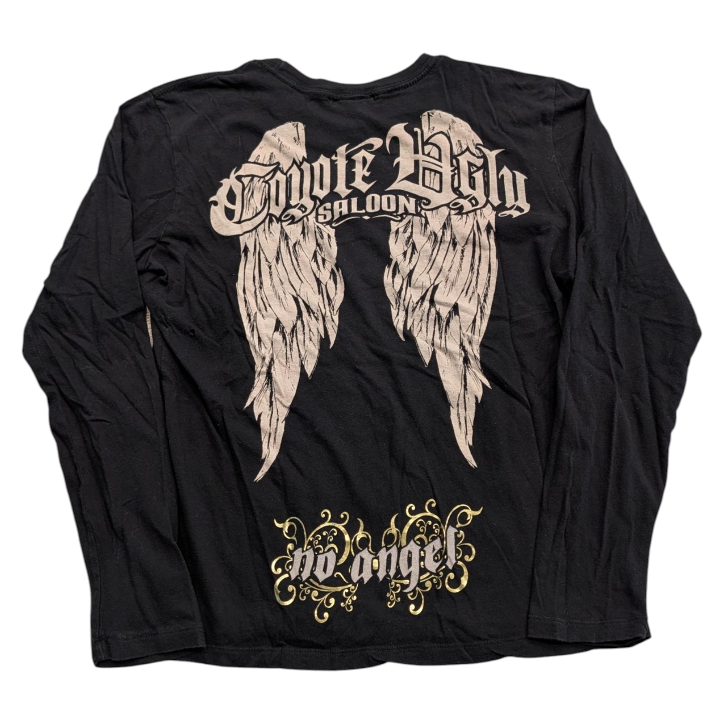 Y2K Women's Coyote Ugly Saloon No Angel Long Sleeve T shirt
