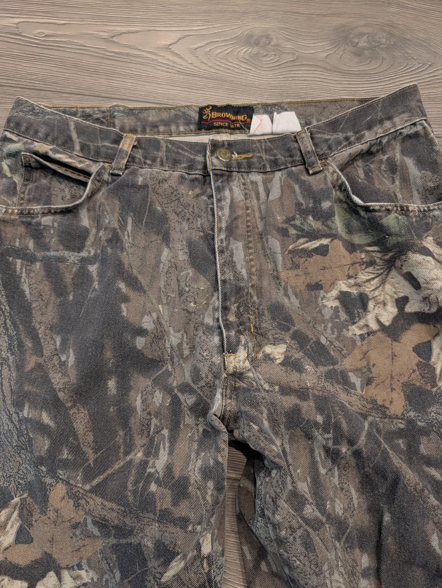 Y2K Browning Camo Denim Pants