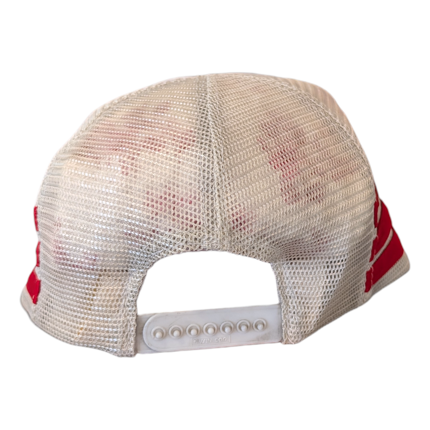 80's Three Stripe The Original Bucket of Blood Saloon Trucker Snapback Hat