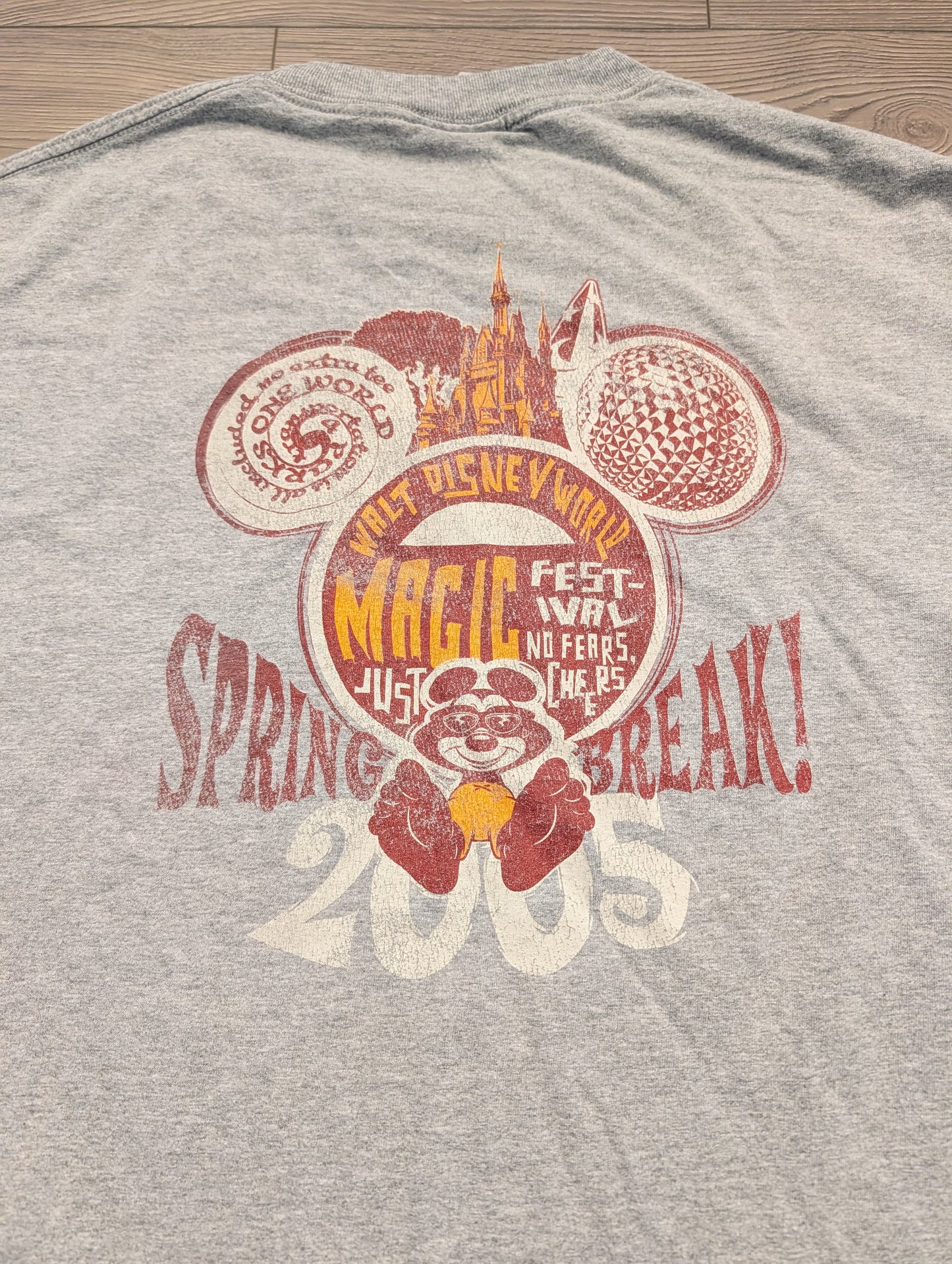 2005 Walt Disney World Magic Festival Spring Break short-sleeved T-shirt