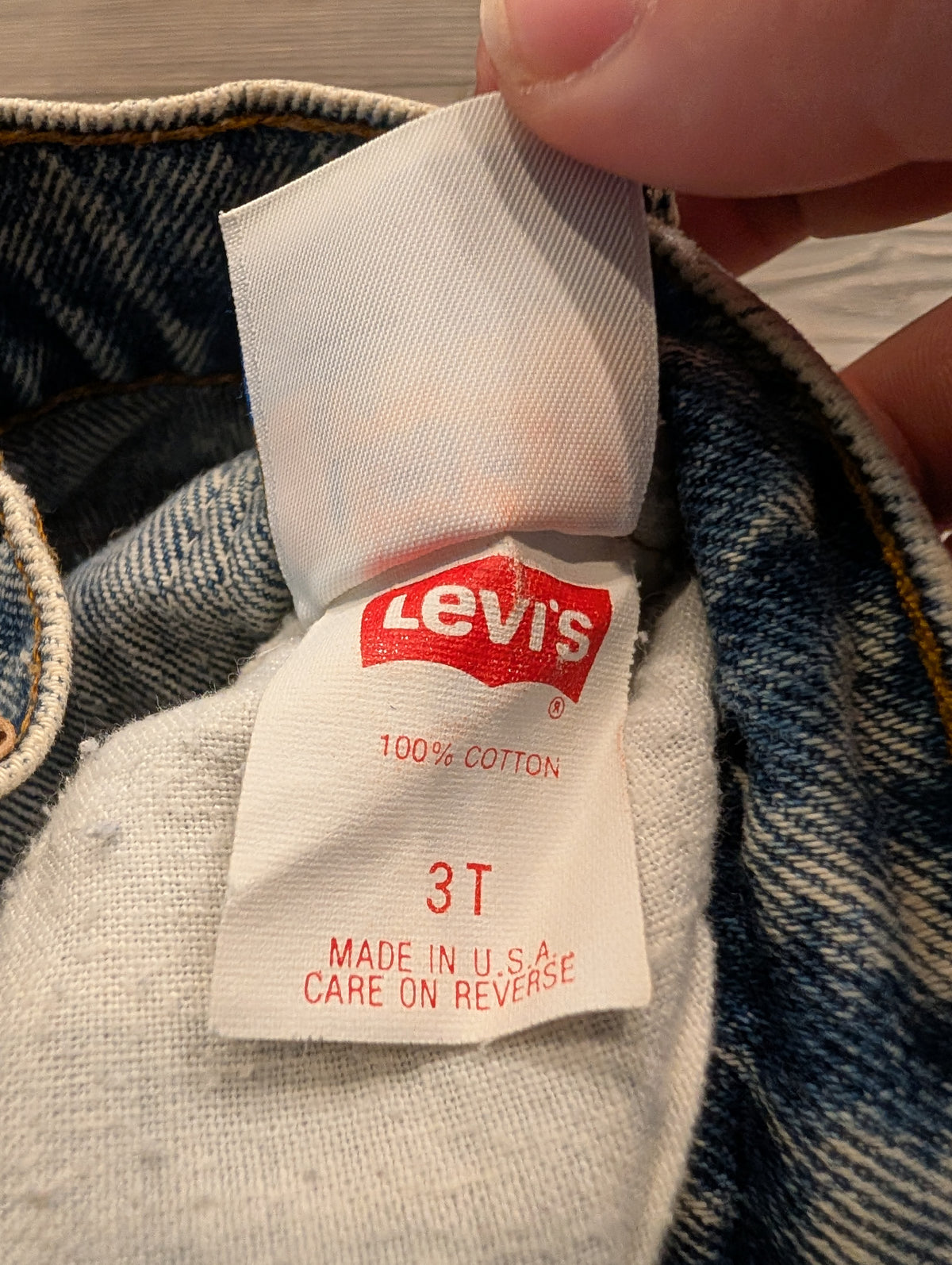 80s Youth Levis Acid Washed Jean Shorts