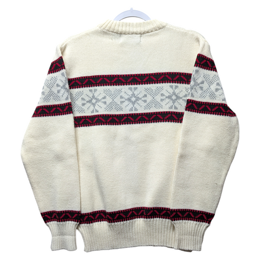 80s / 90s David Gregg Knit Snowflake Sweater