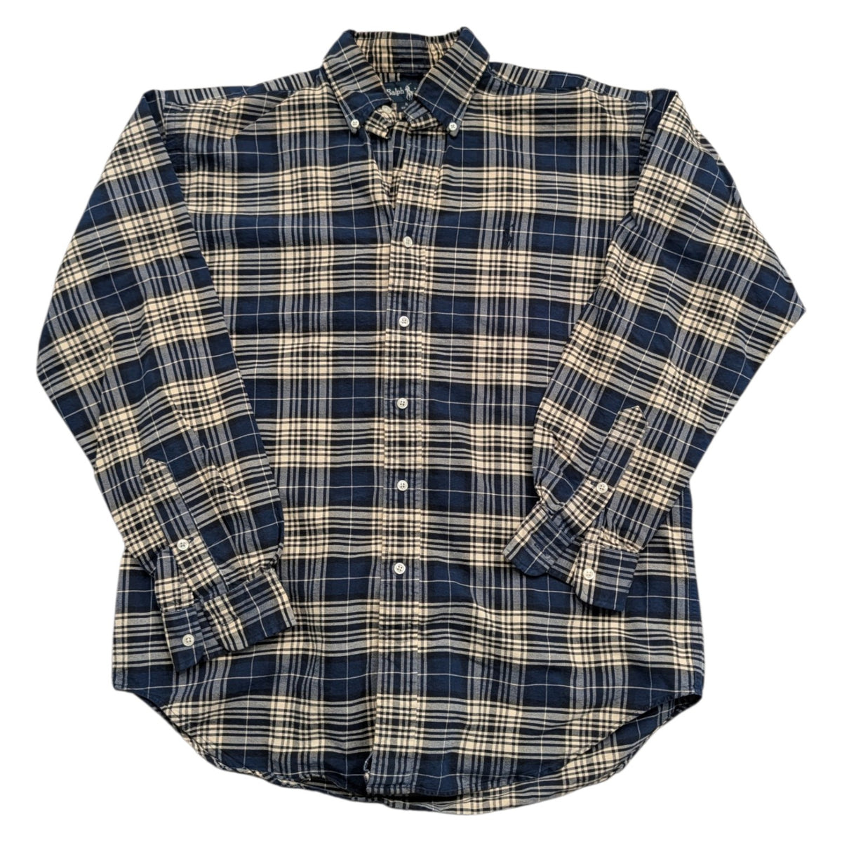 90s Ralph Lauren Plaid Button Up Long Sleeve Shirt