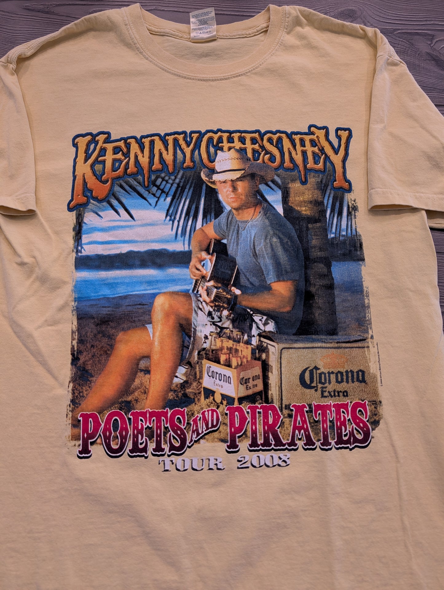 2008 Kenny Chesney Poets and Pirates Tour T shirt