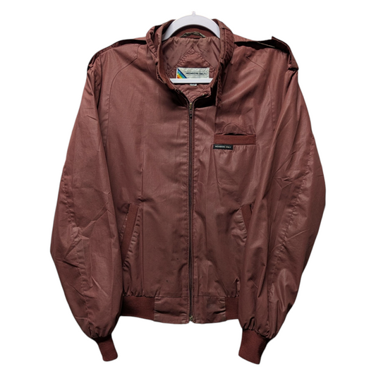 80s Members Only Maroon Full zip Jacket