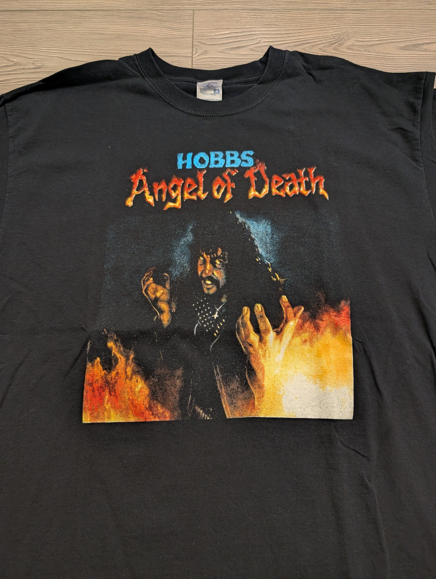 Mid 2000s Hobbs Angel of Death Metal Band T shirt