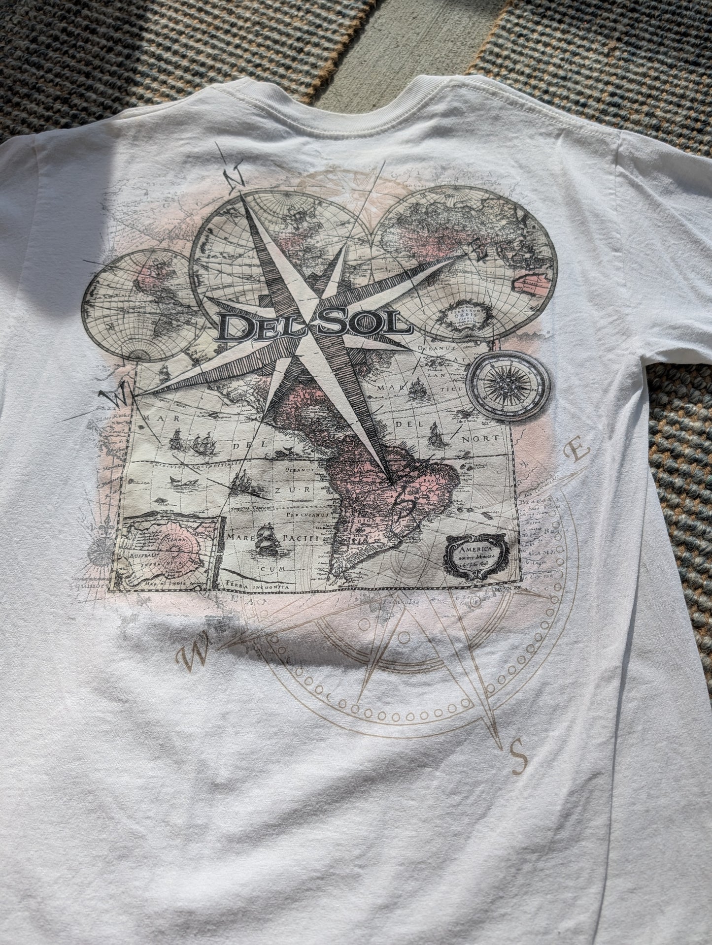 90s/Y2K Del Sol Color Change St. Thomas Map T shirt
