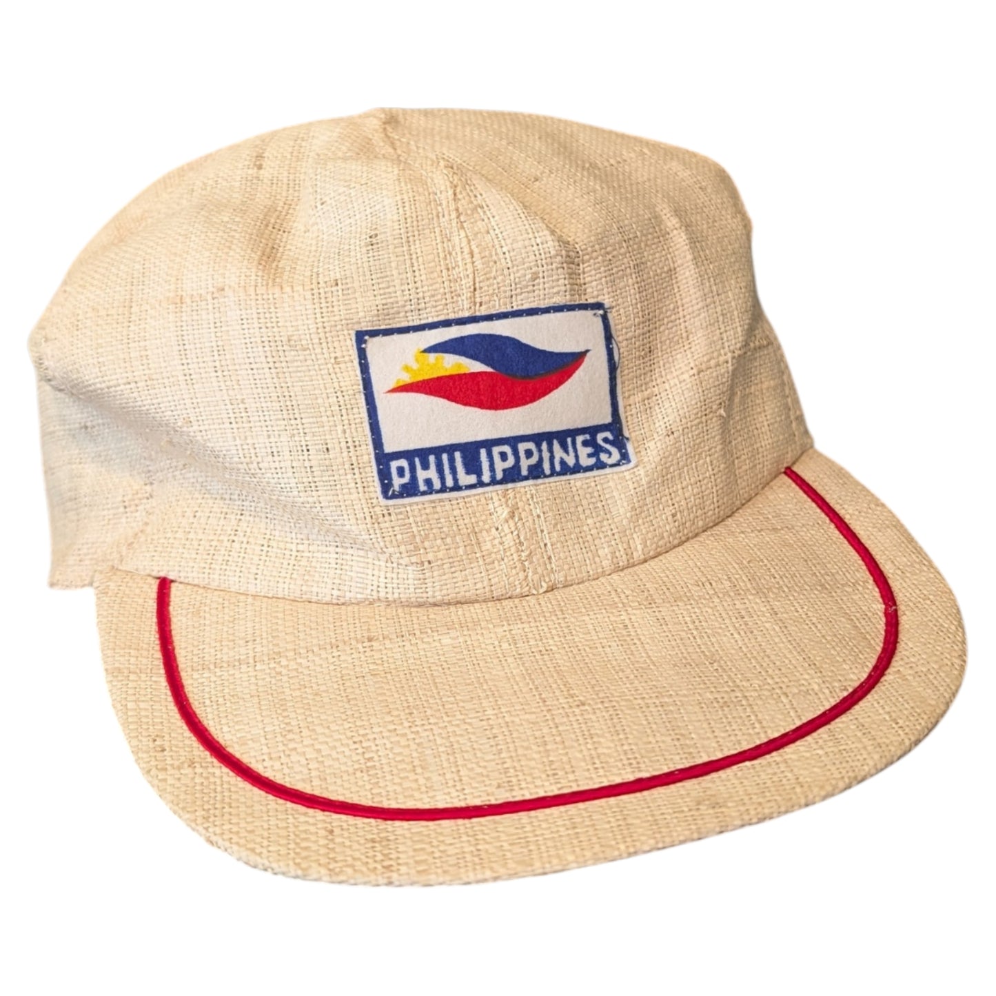 80s/90s Philippines Straw Baseball Cap