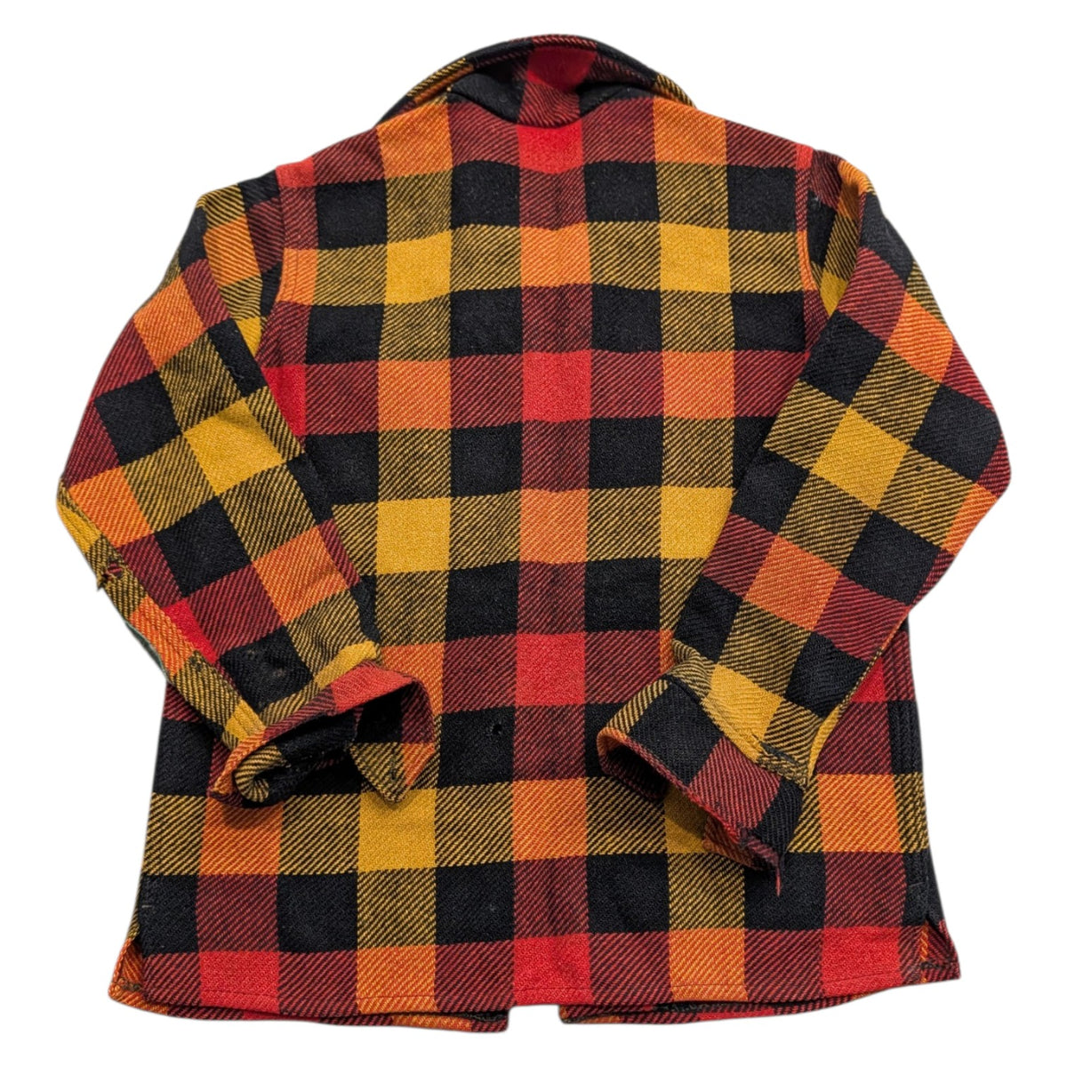 40s/50s Heavyweight Wool Plaid Shirt Jacket