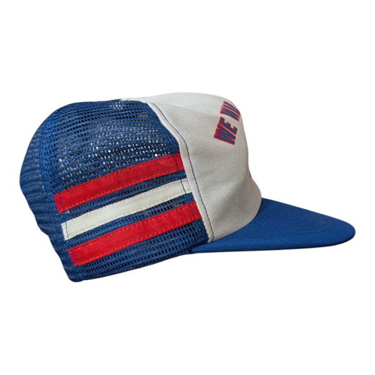 80's 3 Stripe We Will Repeat NFL Giants Snapback Hat