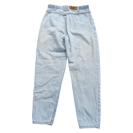 80s Women's Stone Washed High Waisted LCO Lee Jeans