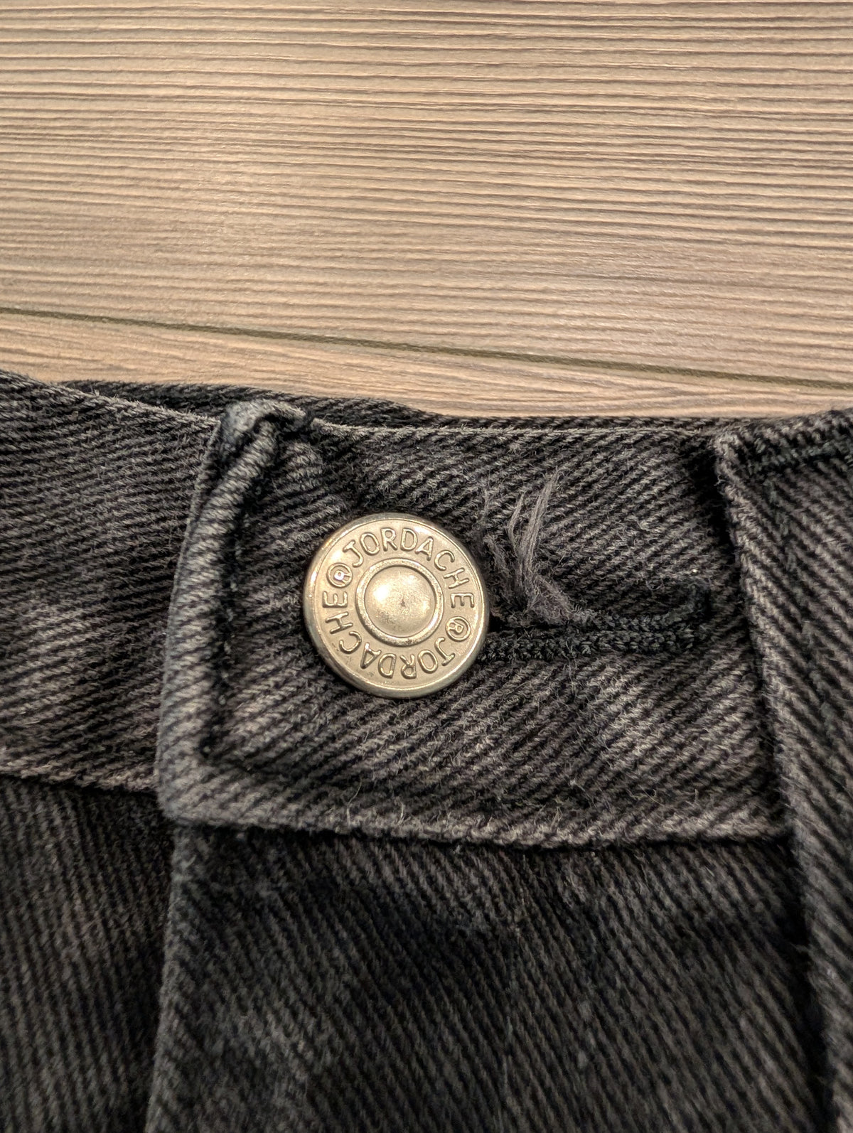 90s Youth Jordache High Waisted Black Jean Shorts