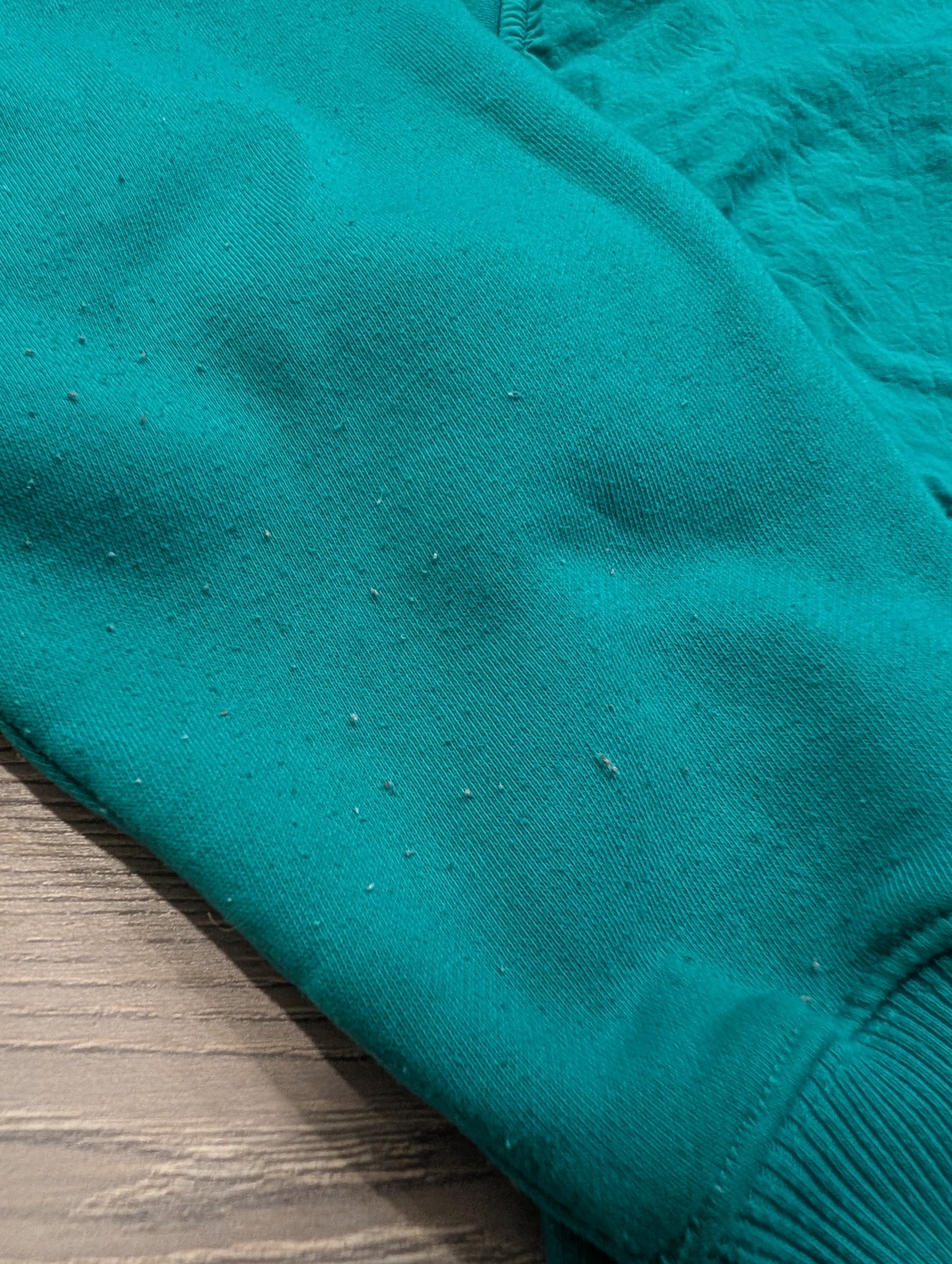 90's Eddie Bauer Teal Green 3/4 Snap Pull-Over Hoodie