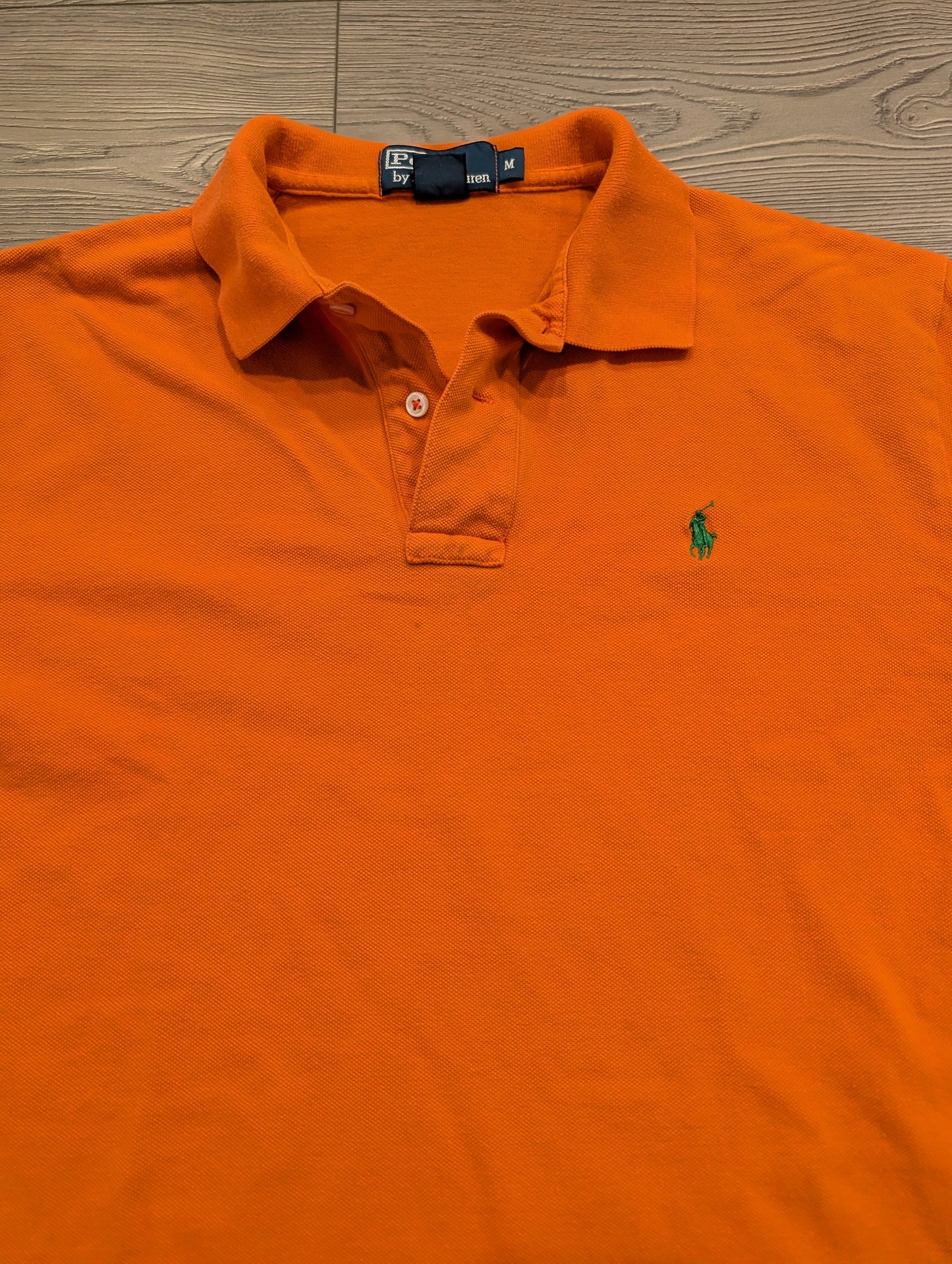90s Ralph Lauren Solid Orange Polo Short Sleeve shirt