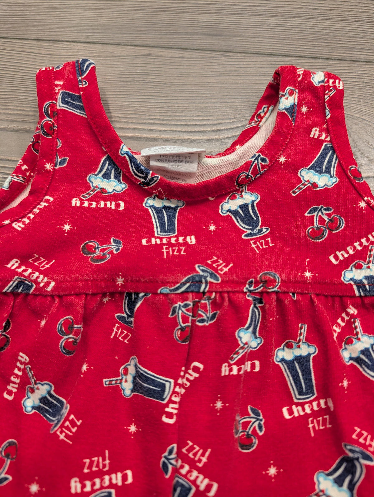 90s Youth AOP Cherry Fizz One Piece Romper