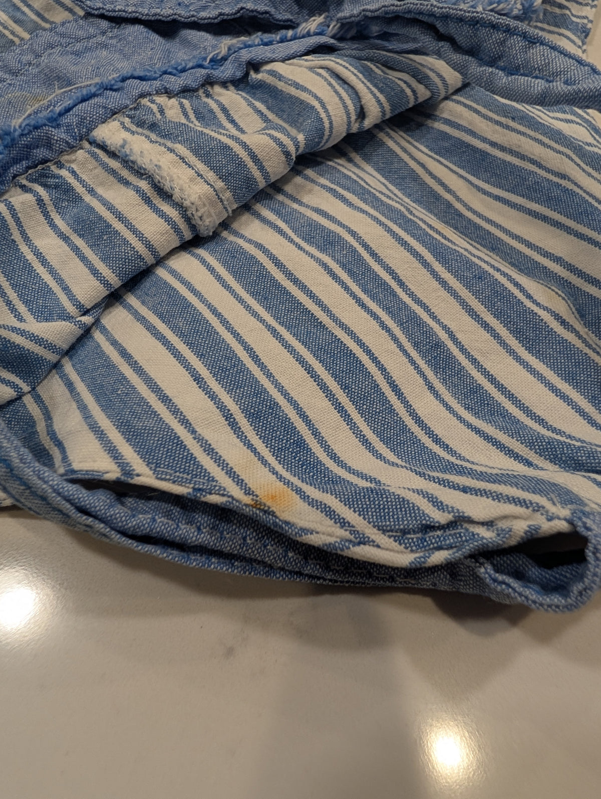 90s Youth Nautical One piece Overall Shorts