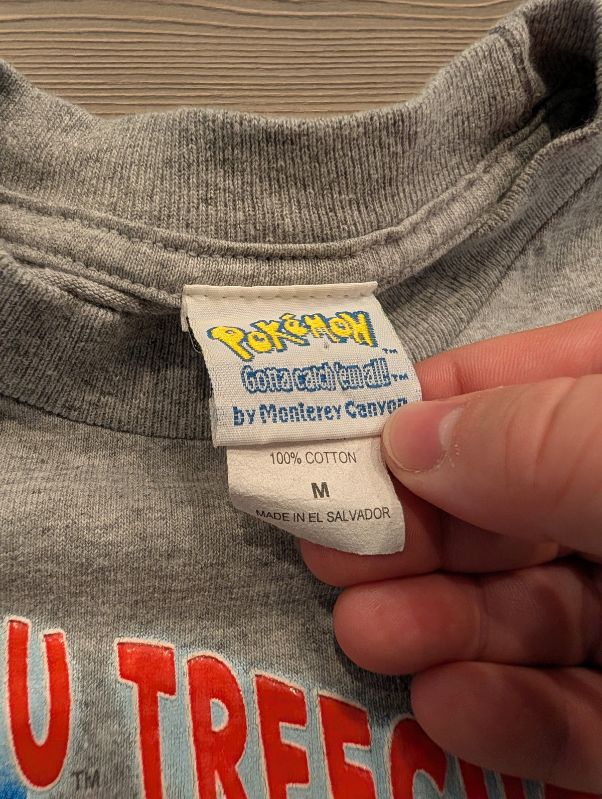 2003 Youth Pokemon Advanced Pikachu Treecho & Ash T-shirt