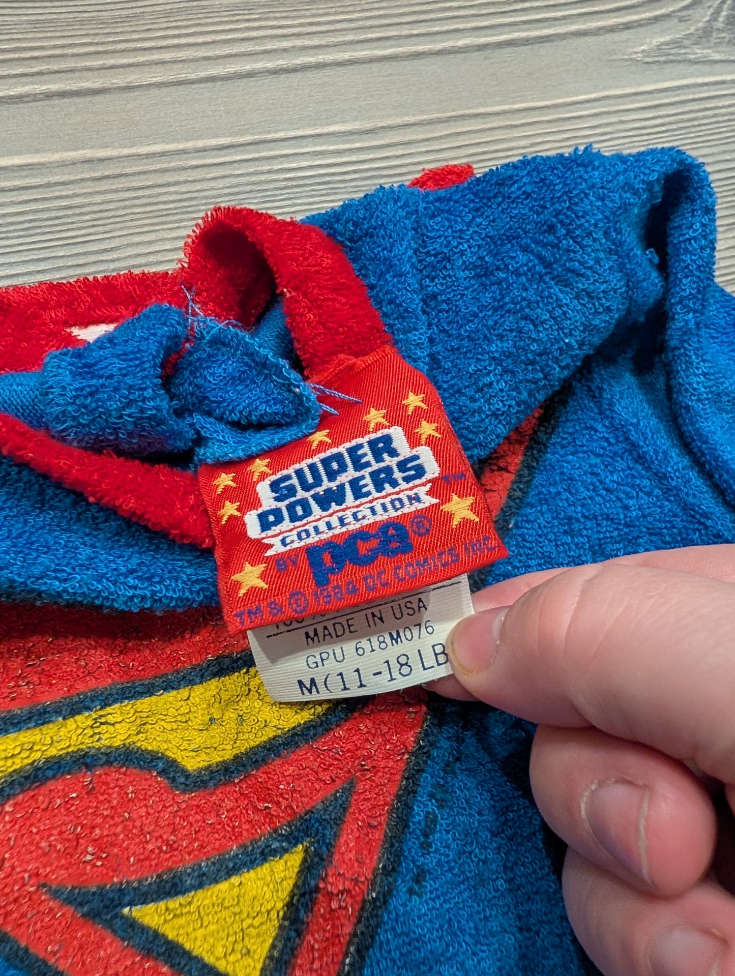 1984 Youth Superman Pajamas with Cape