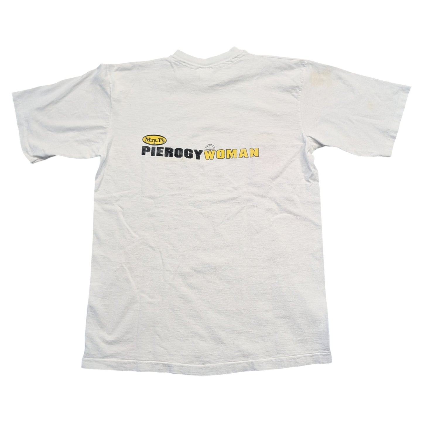 90s Womens Mrs. T's Pierogy Woman T shirt
