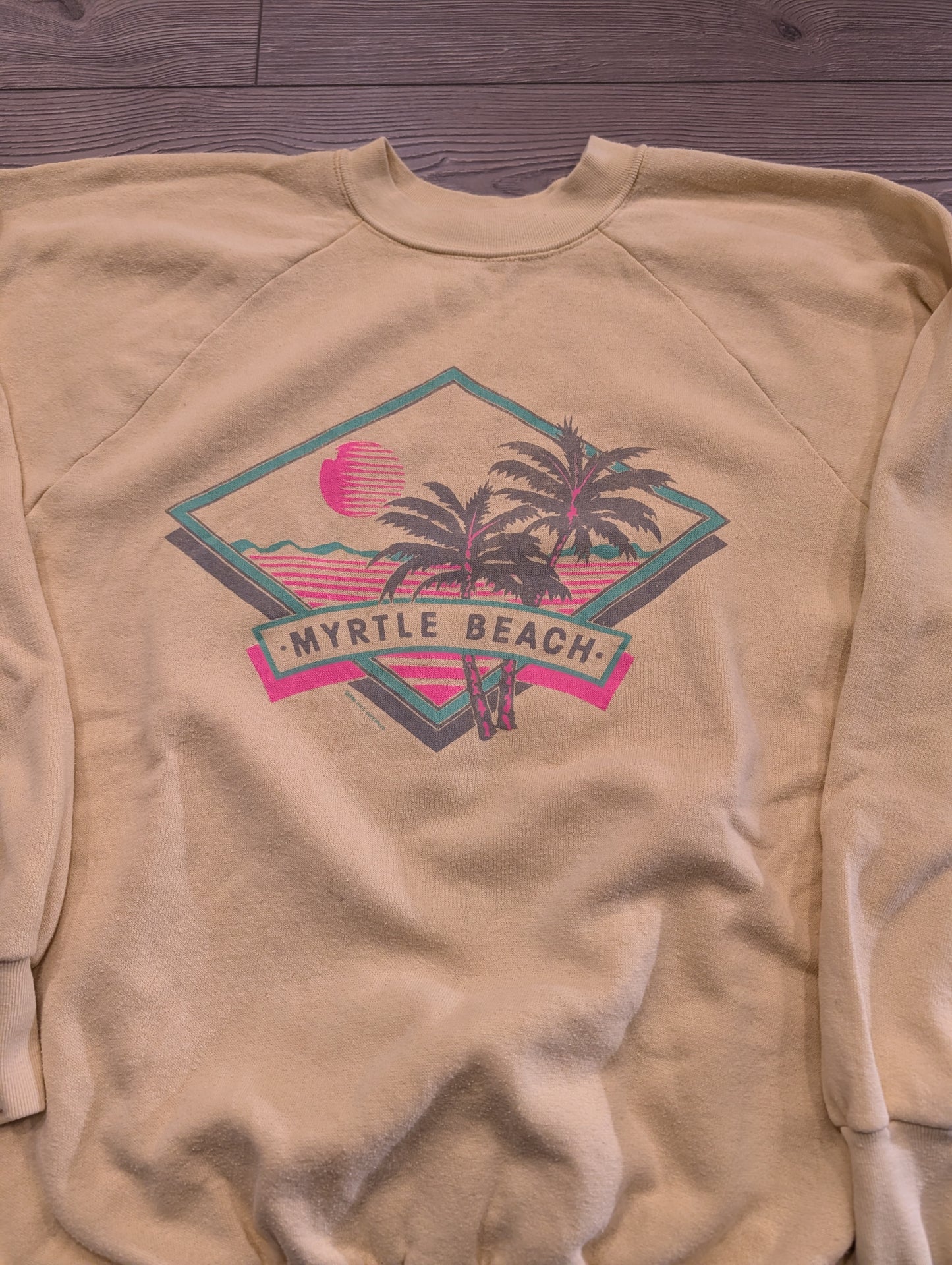 80's Myrtle Beach Sunset Crewneck Sweatshirt